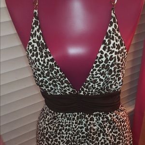 Cheetah print top Forever21 size medium